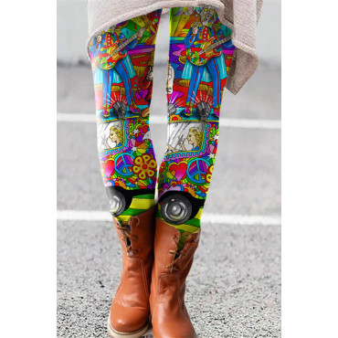 Hippie Music Art Leggings