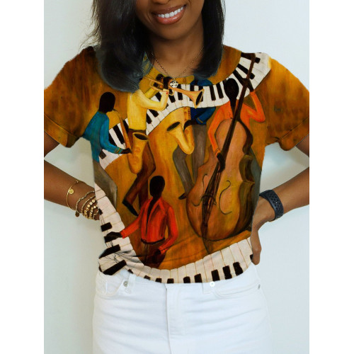 Jazz Lover Jazz Inspired Art Print T Shirt