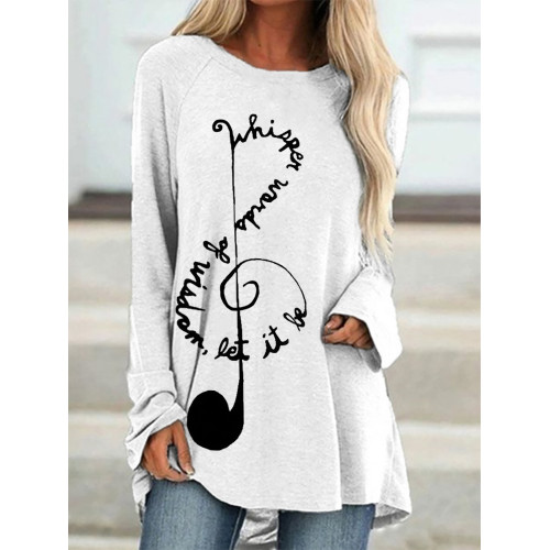 Let It Be Treble Clef A Line T Shirt