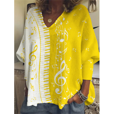 Minimalistic Piano Keys Oversize Comfy Tunic