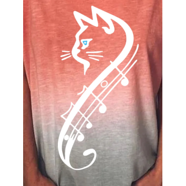 Music Cat Graphic T-shirt
