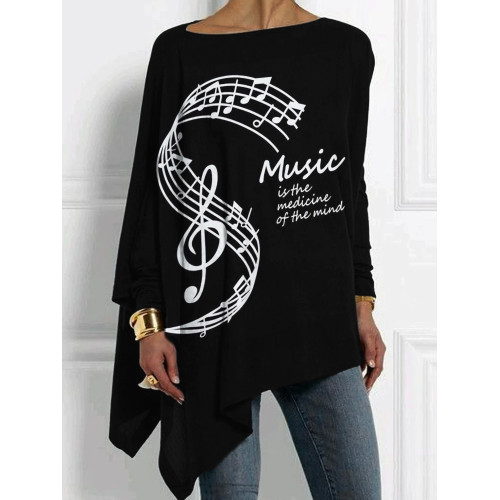 Music Is The Medicine Of The Mind Bat Sleeve T Shirt