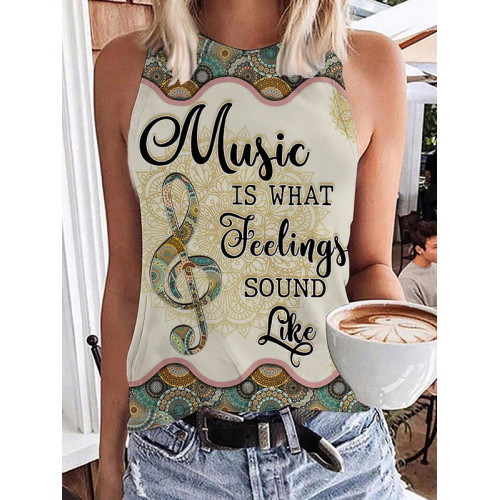 Music Is What Feelings Sound Like Tank Top