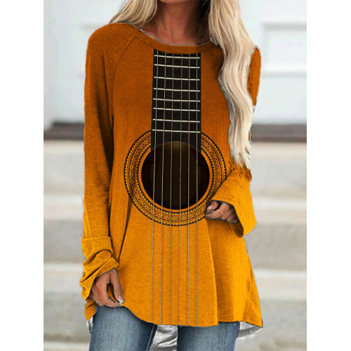 Music Lover Guitar Inspired A Line T Shirt