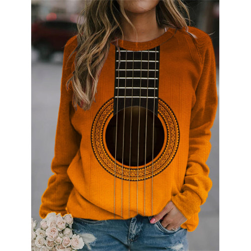 Music Lover Guitar Inspired Gradient Sweatshirt