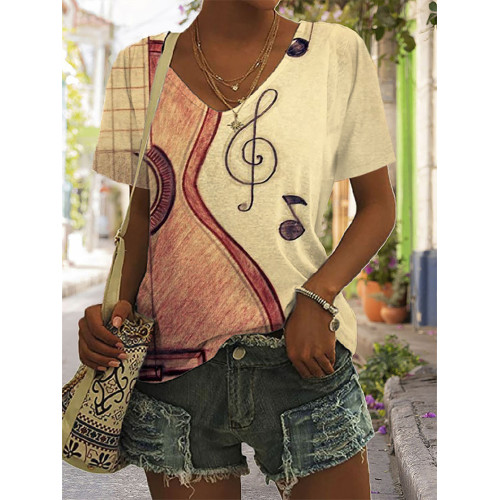 Music Vintage Art Doodle T-Shirt