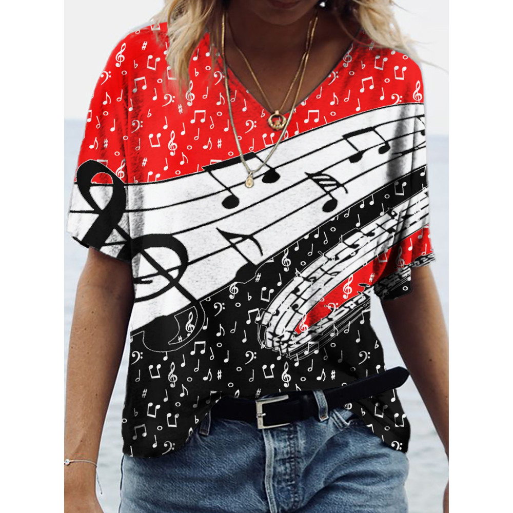 Musical Notes Inspired Music Lover Essential T Shirt