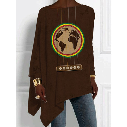 Rasta Reggae Art Graphic Bat Sleeve Comfy T Shirt