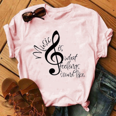 Summer Sheet Music Short Sleeve T-Shirt