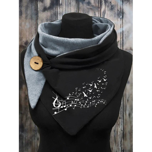 Wind And Warm Music Symbol Triangle Scarf