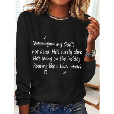 Women‘s Music My God's Not Dead He's Surely Alive He's Living On The Inside Roaring Like A Lion Long Sleeve Shirt
