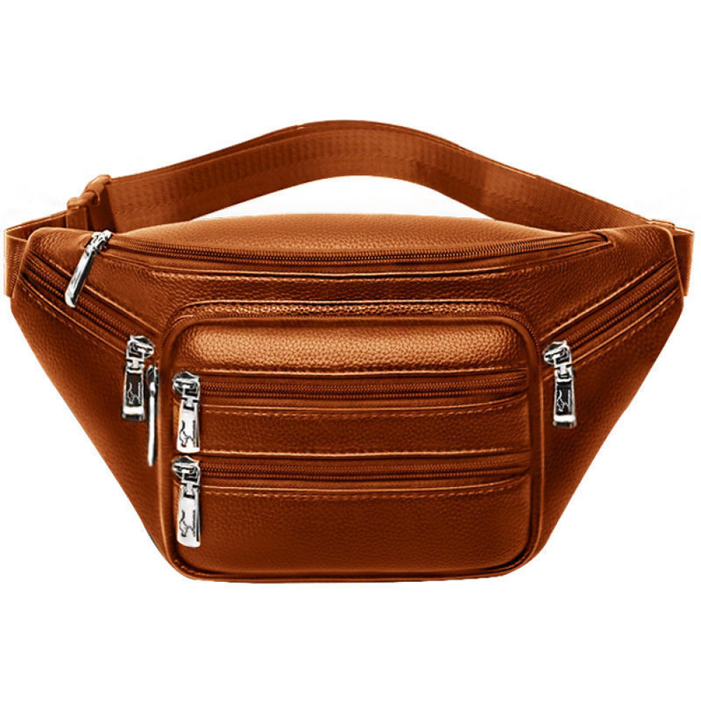 Fashion Faux Leather Waterproof Waist Bag