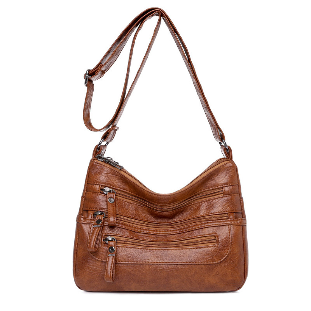 Fashion Multi Layer Zipper Handbags