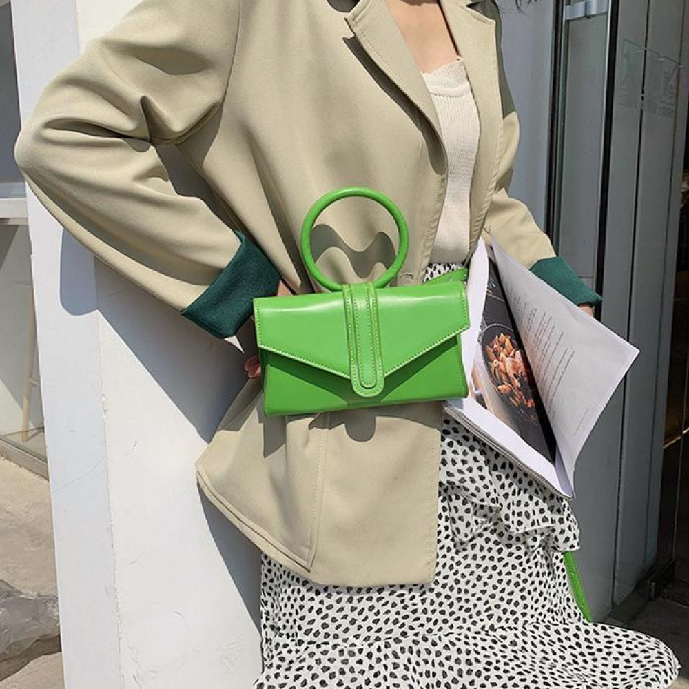 Fashion Simple Solid Messenger Handbag