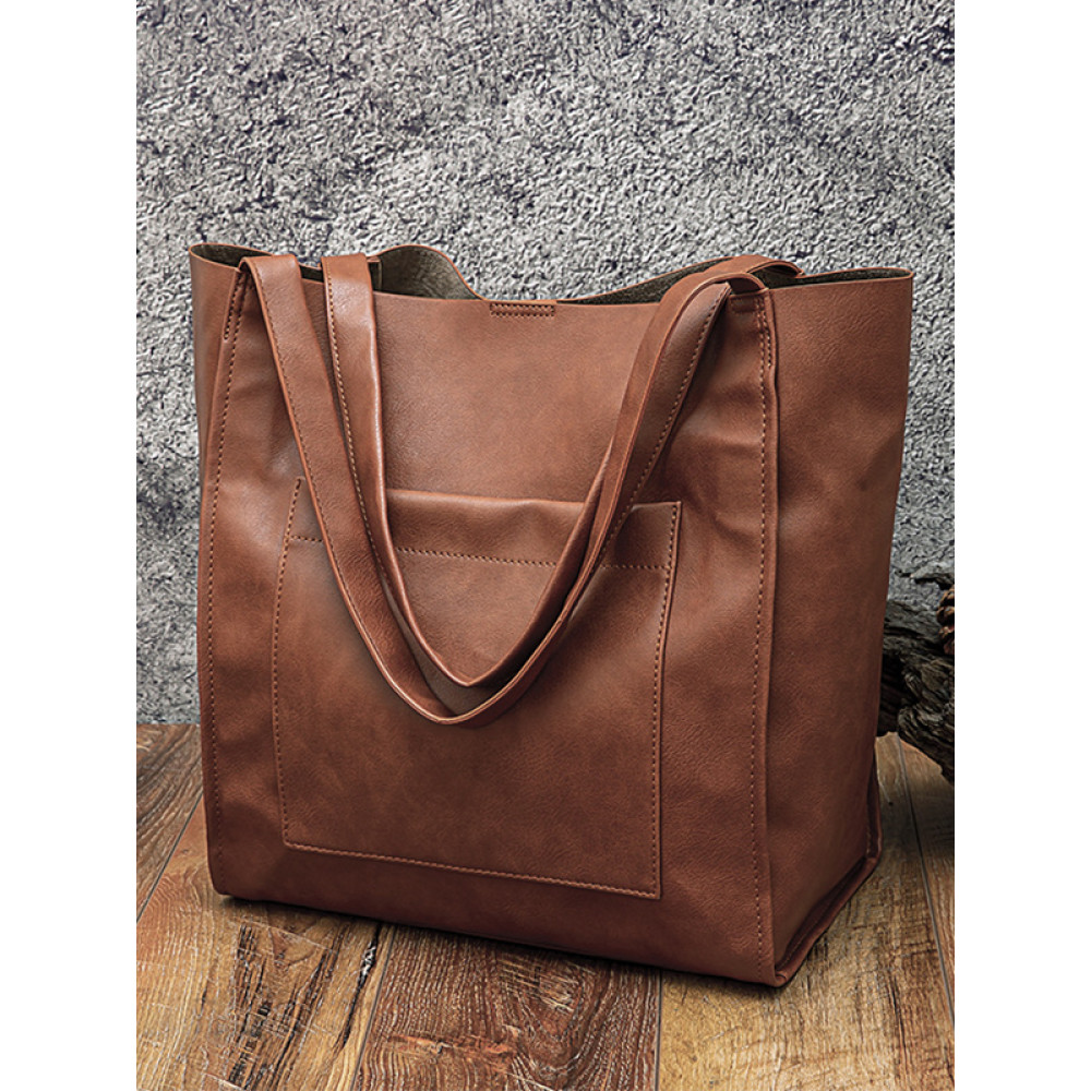 Leather Large Work Bag Campus Bag
