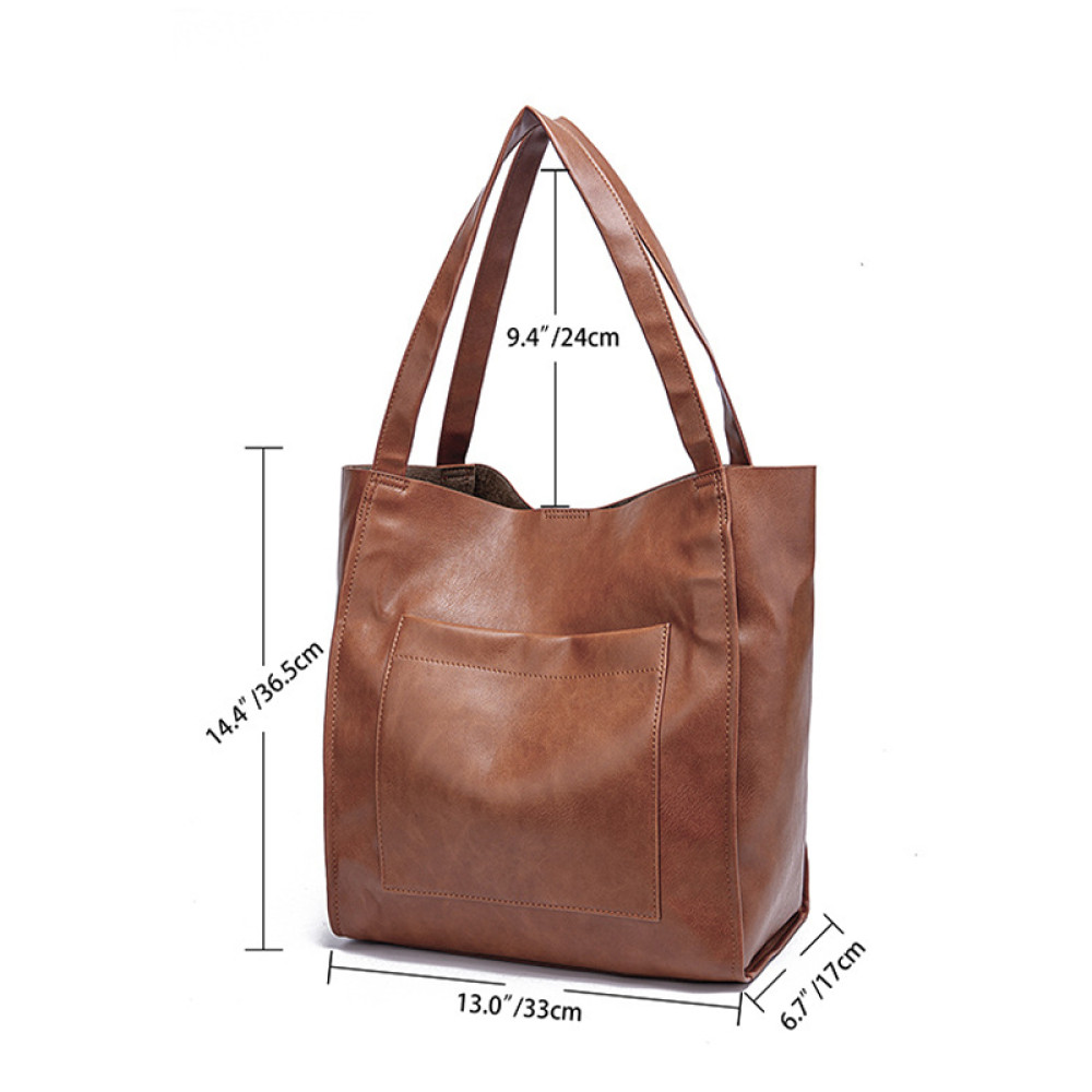 Leather Large Work Bag Campus Bag