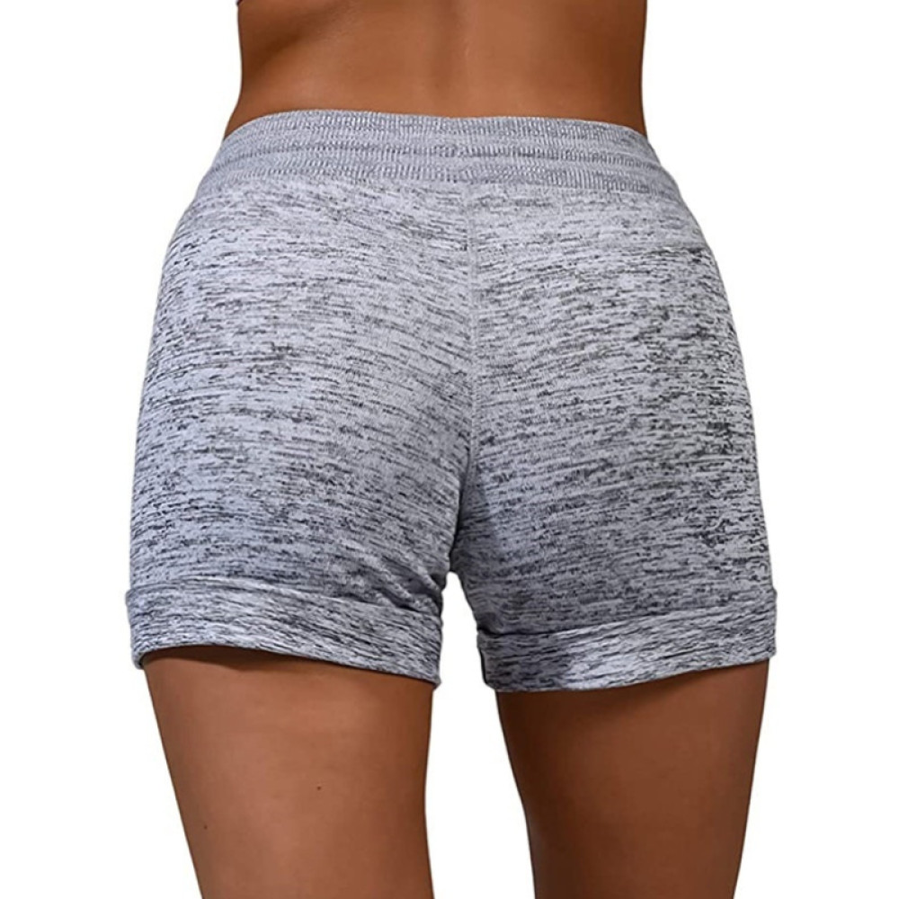 Drawstring Elastic Waist Casual Shorts