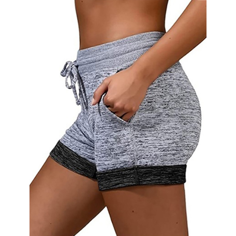 Drawstring Elastic Waist Casual Shorts