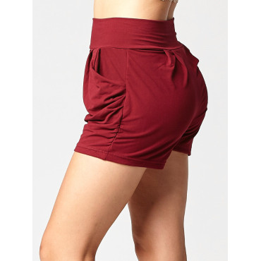 Pleated Ultra Soft Comfy Harem Shorts