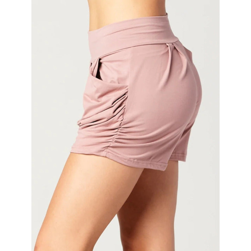 Pleated Ultra Soft Comfy Harem Shorts