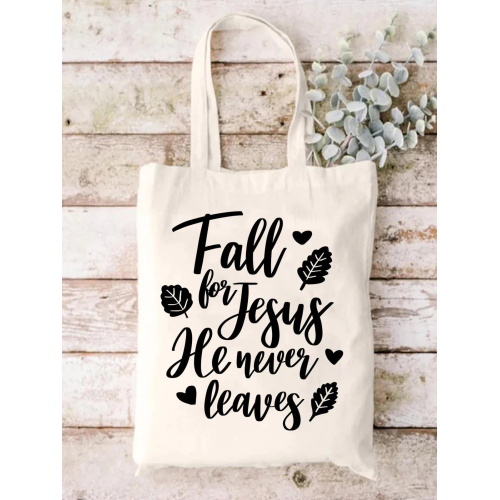 Fall For Jesus Shopping Tote Bag