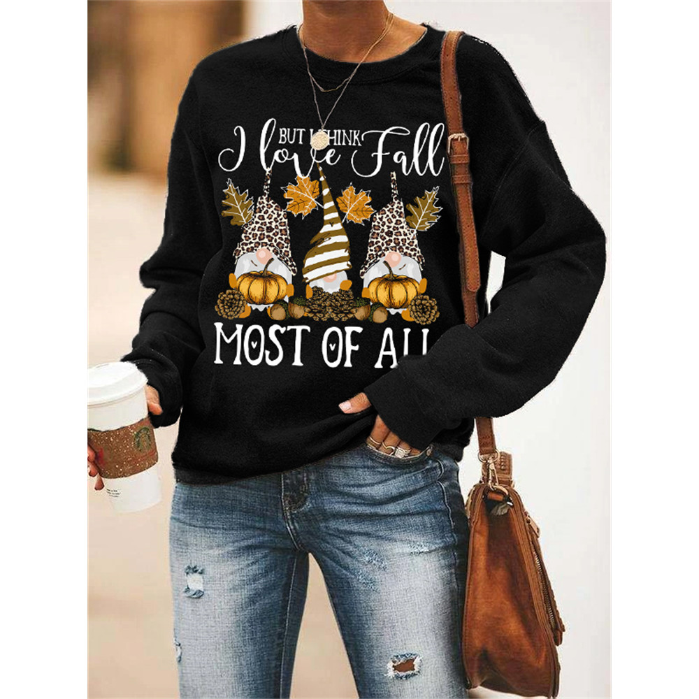 Gnomes I Love Fall Most Of All Sweatshirt