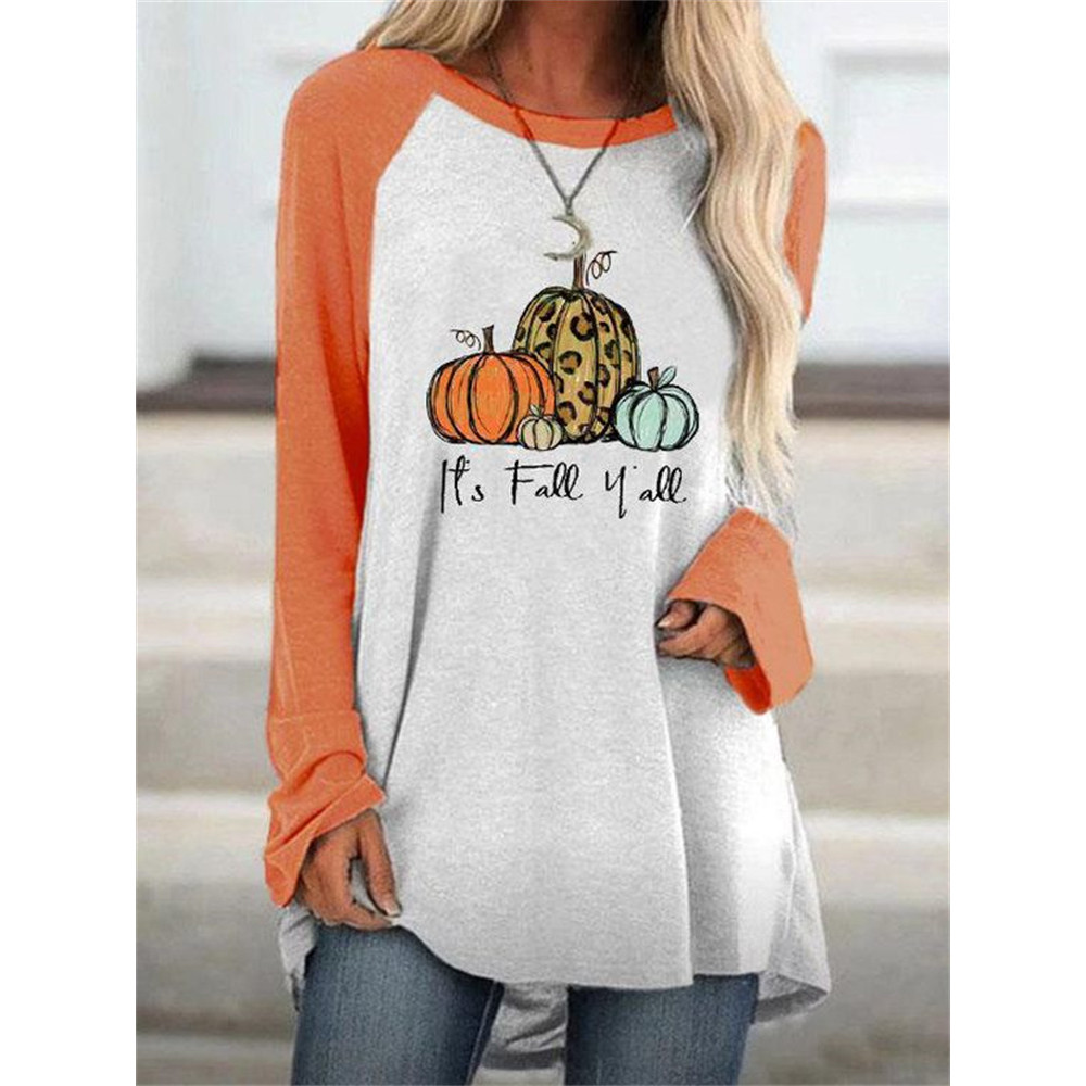 It's Fall Y'all Leopard Print A Line T Shirt