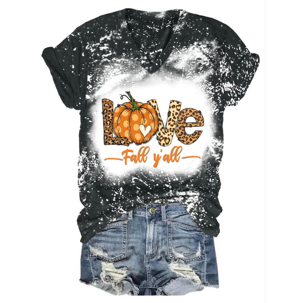 Love Fall Y'all Tie Dye Shirt