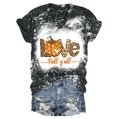 Love Fall Y'all Tie Dye Shirt
