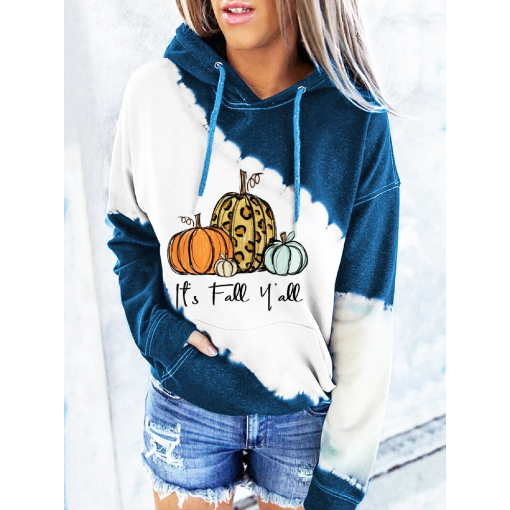 Pumpkin Sublimation Its Fall Yall Hoodie