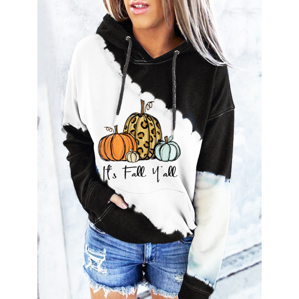 Pumpkin Sublimation Its Fall Yall Hoodie
