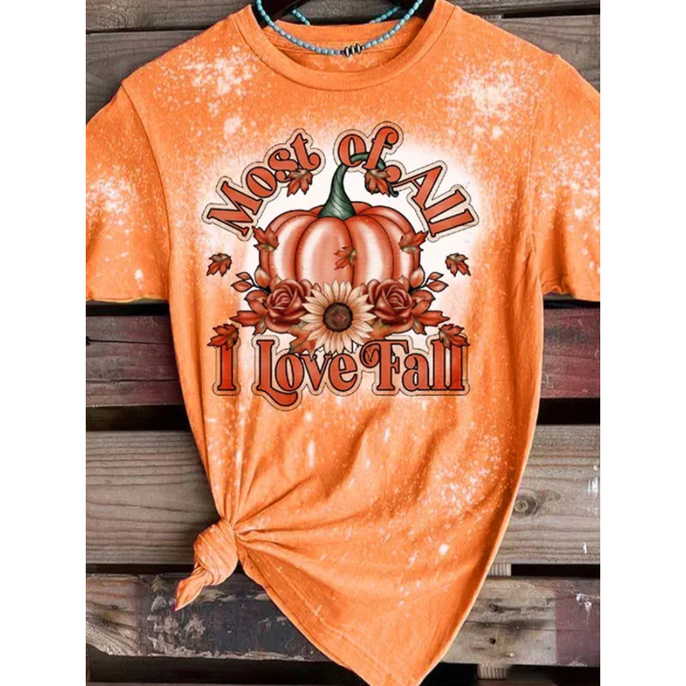 Thanksgiving Ladies Print T-Shirt