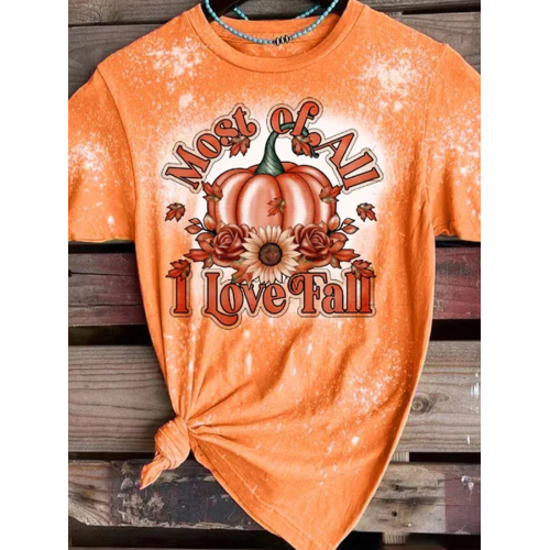 Thanksgiving Ladies Print T-Shirt