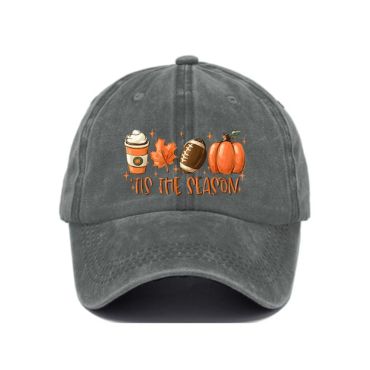 Tis The Season Football Print Baseball Cap