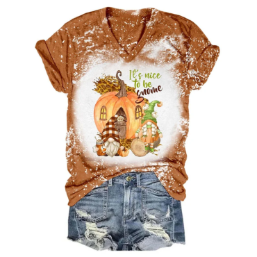 Women's Casual Printed Short Sleeve T-Shirt