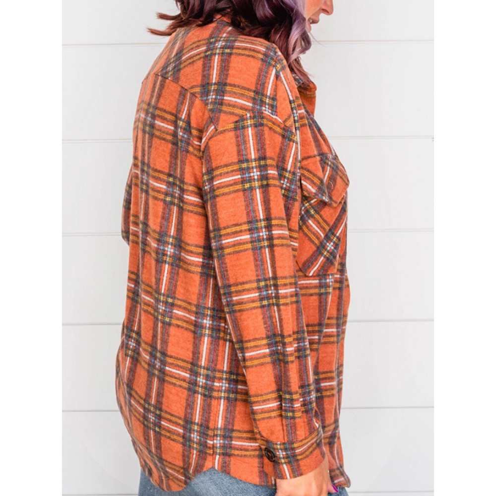 Women's Pumpkin Check Shirt
