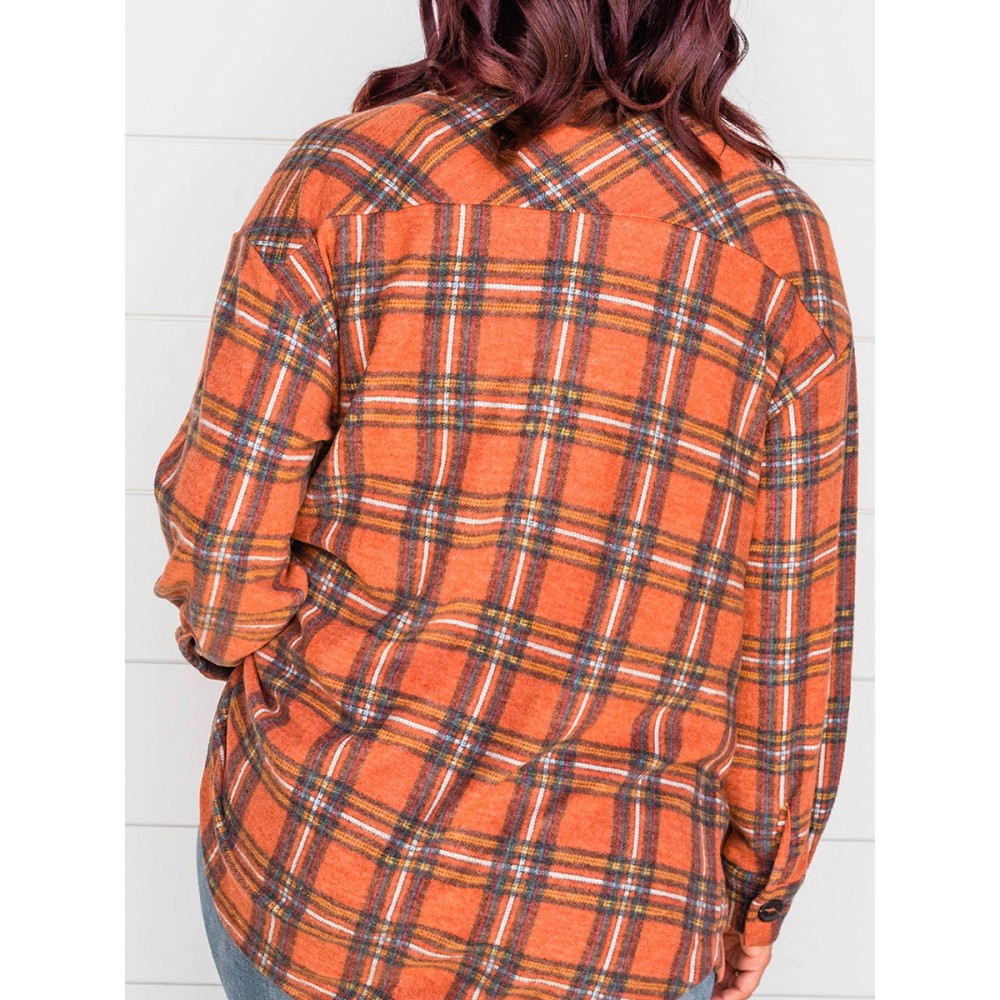 Women's Pumpkin Check Shirt