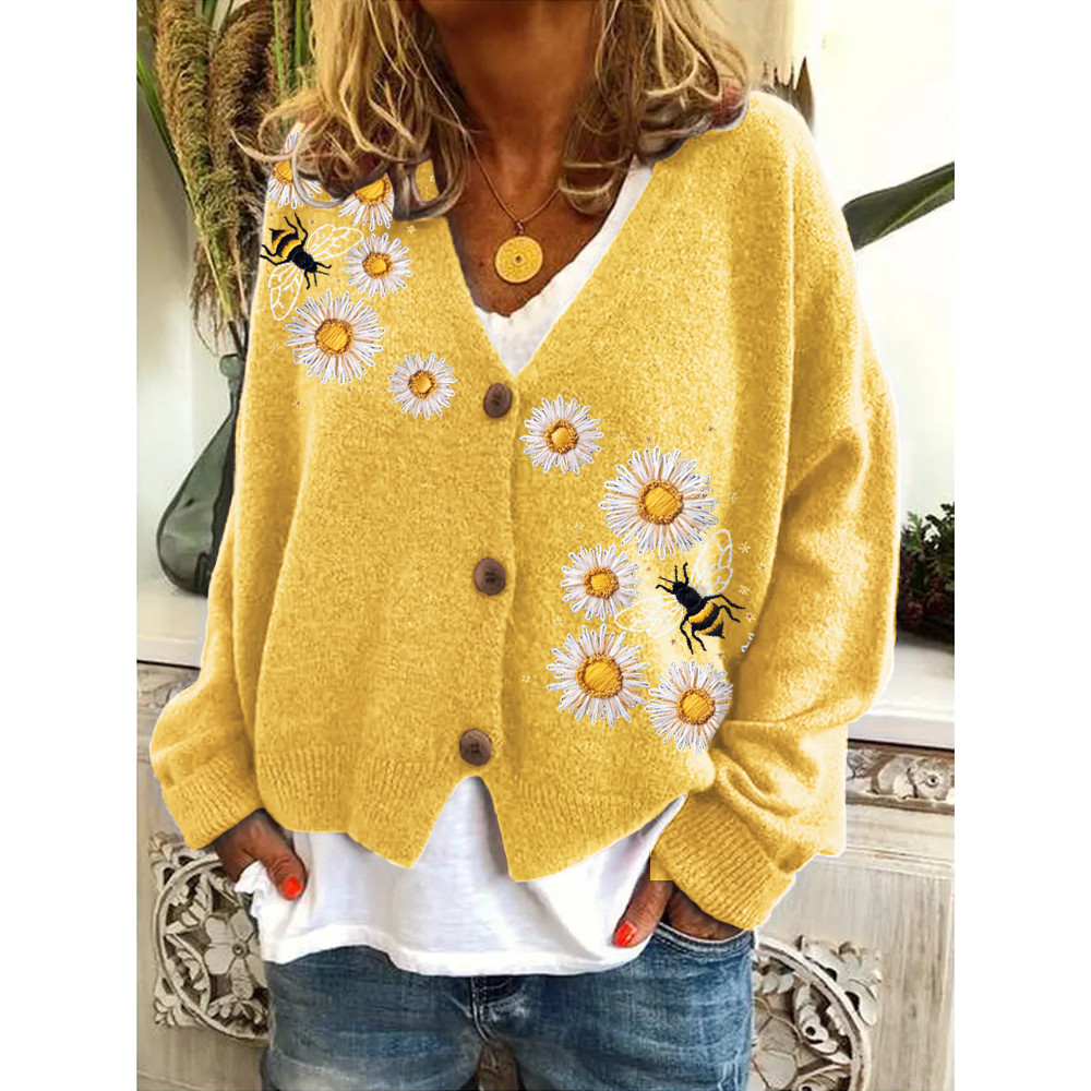 Bee & Daisy V-Neck Knit Cardigan