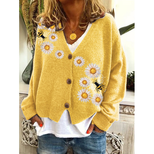 Bee & Daisy V-Neck Knit Cardigan