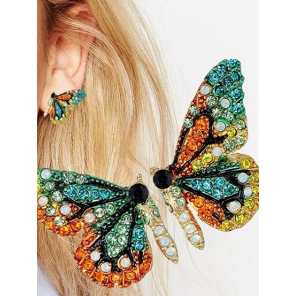 Fashion Colorful Butterfly Earrings