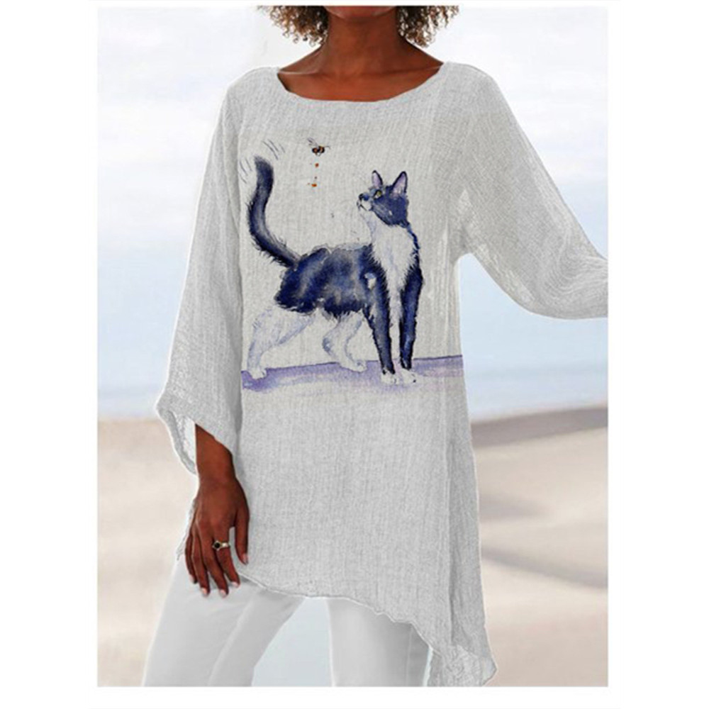 Tuxedo Cat and Bumble Bee Tunic Shirt